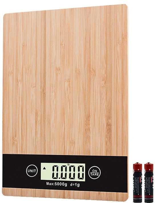 Verk Virtuvinės svarstyklės bambukinės iki 5kg