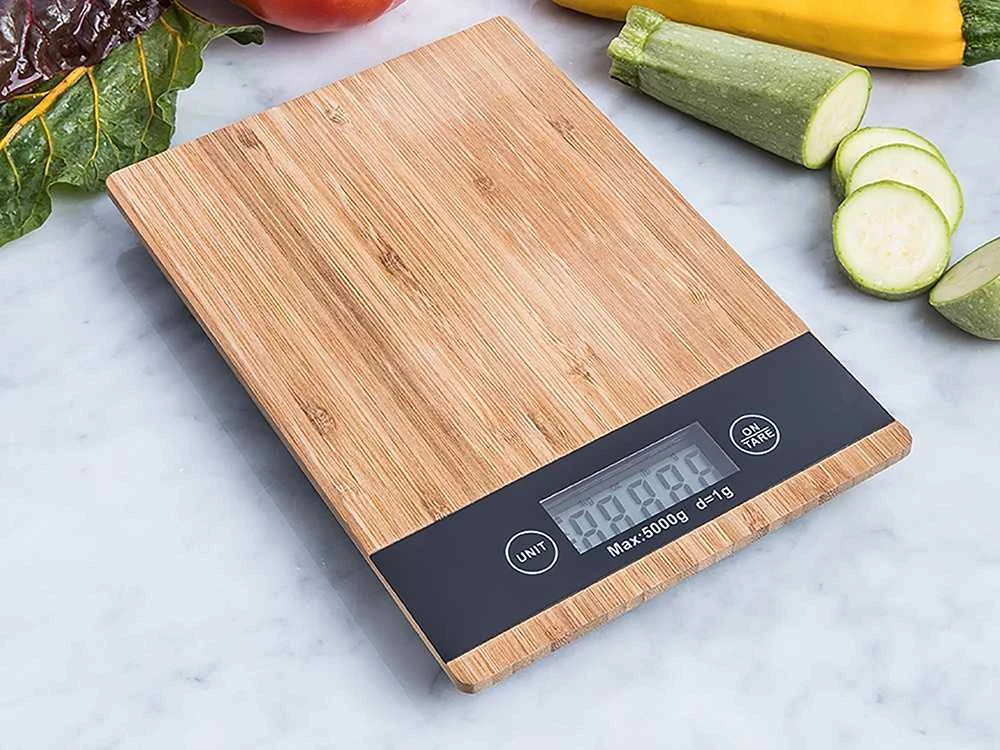 Verk Virtuvinės svarstyklės bambukinės iki 5kg