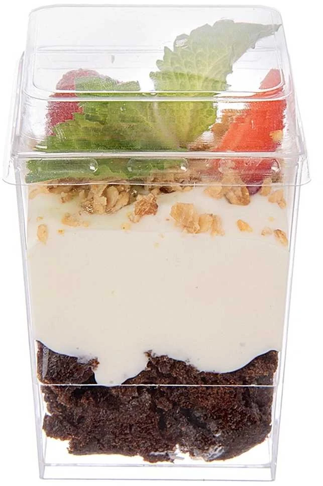 Orion Desertų puodeliai 160 ml, 4 vnt. su dangteliais