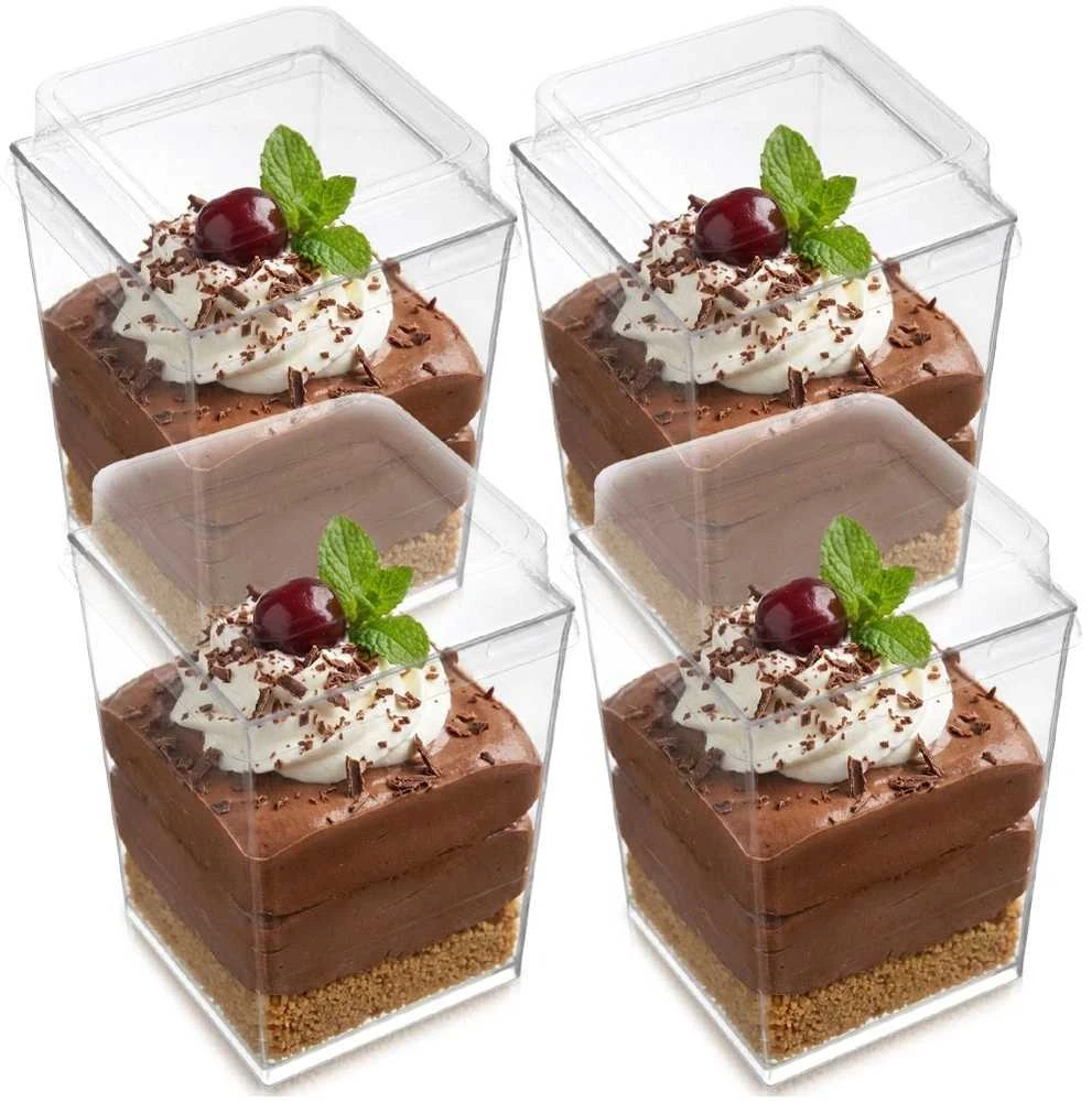 Orion Desertų puodeliai 160 ml, 4 vnt. su dangteliais