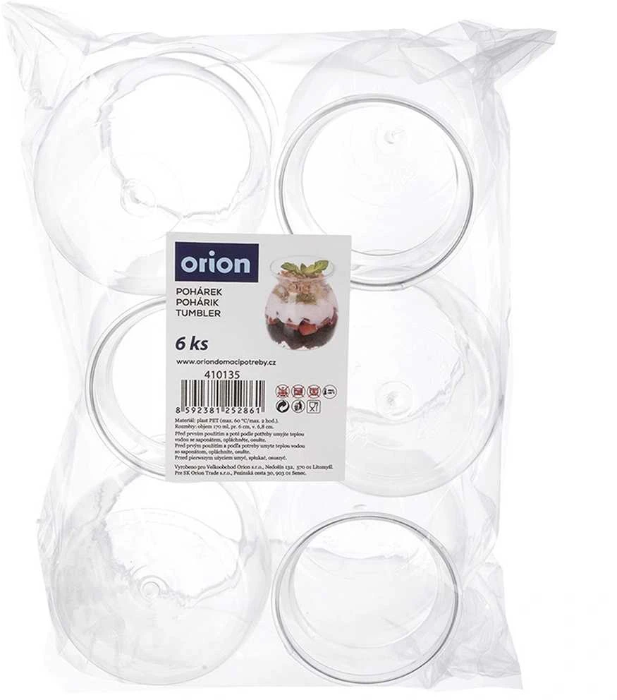 Orion Jogurto ir deserto taurės 160 ml 6 vnt.