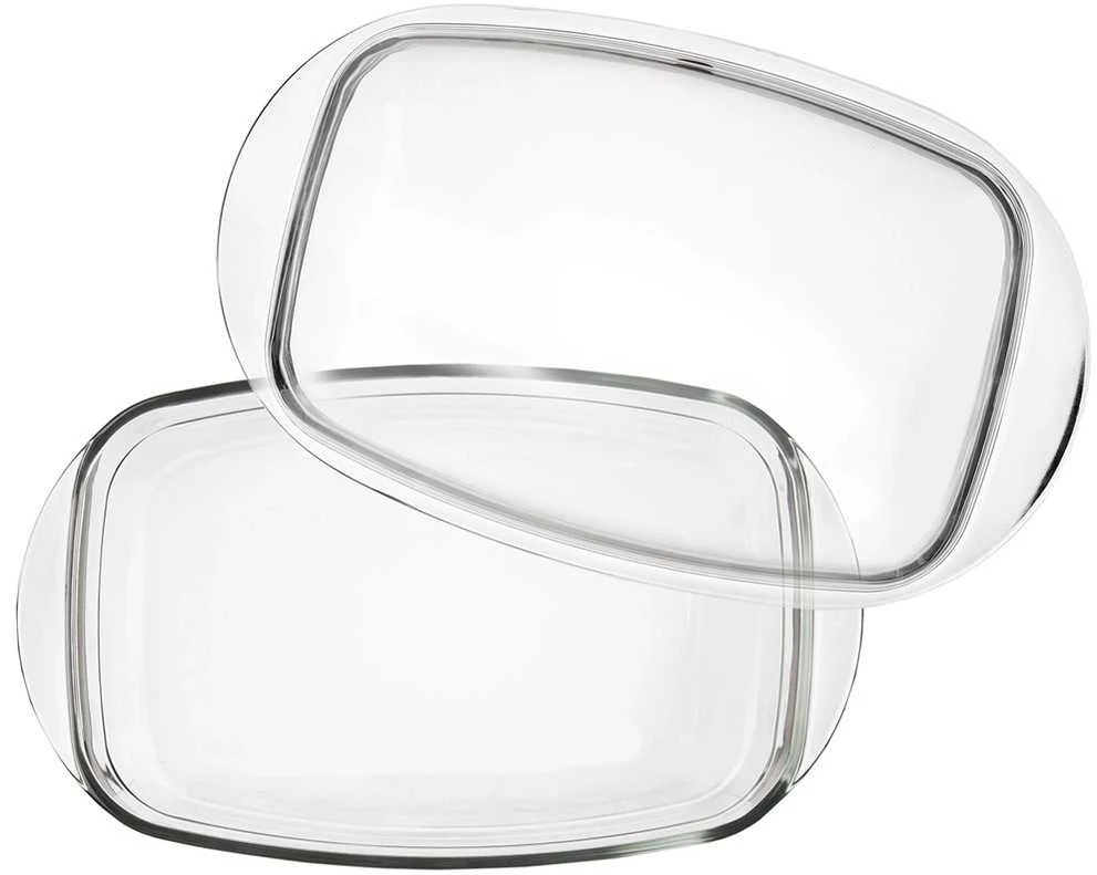 Orion karščiui atsparus stiklinis kepimo indas su dangčiu 32,5x19x13 cm, 2,9 L
