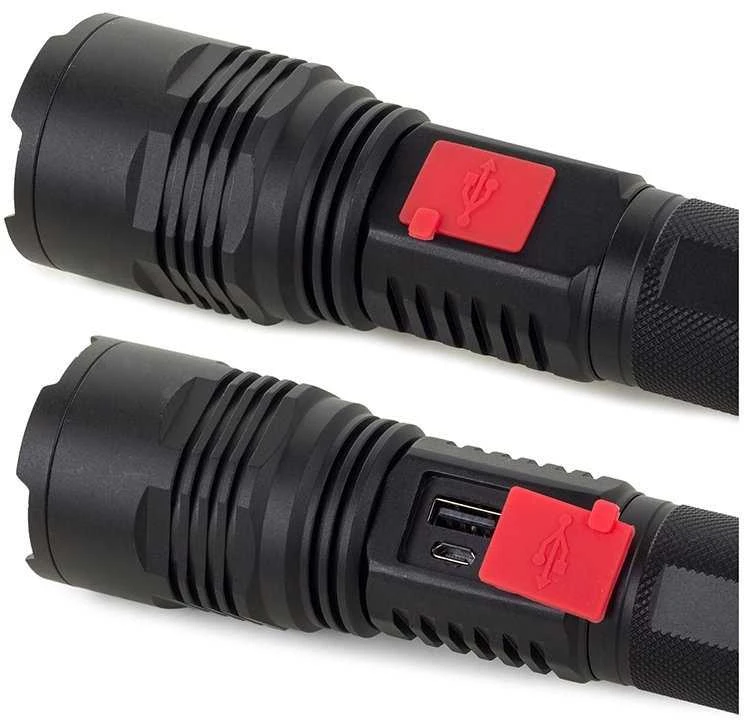 Žibintuvėlis Bailong W767 su CREE XM-L T6 dioda ir USB įkrovimu