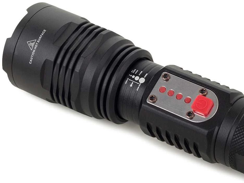 Žibintuvėlis Bailong W767 su CREE XM-L T6 dioda ir USB įkrovimu