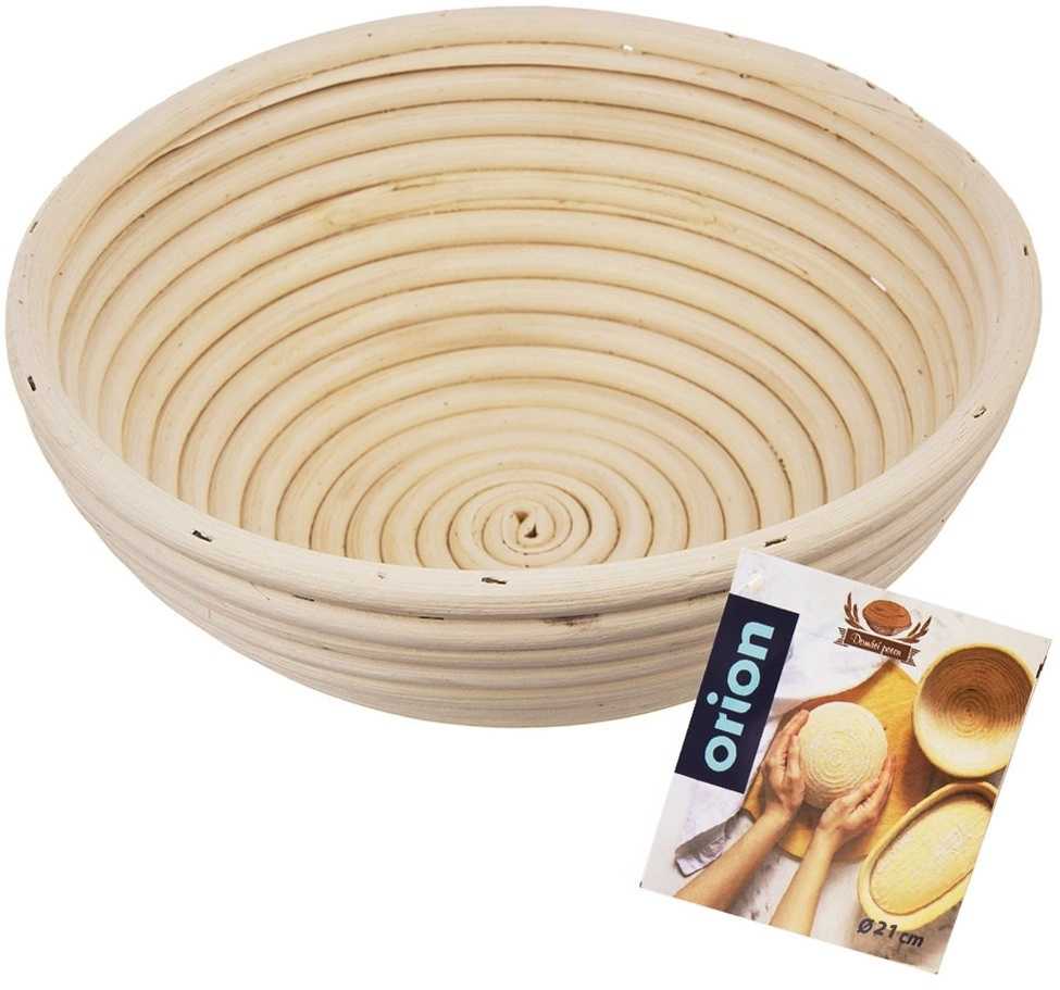Orion Krepšelis duonos tešlai kildinti 1,2kg rotangas smėlio spalvos