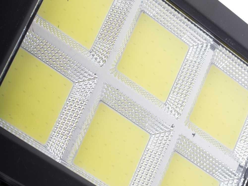 Saulės lempa su judesio ir prieblandos jutikliais, 120 LED