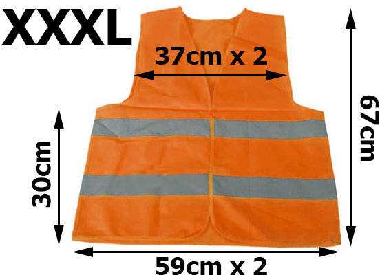 Apsauginė liemenė, oranžinė XXXL