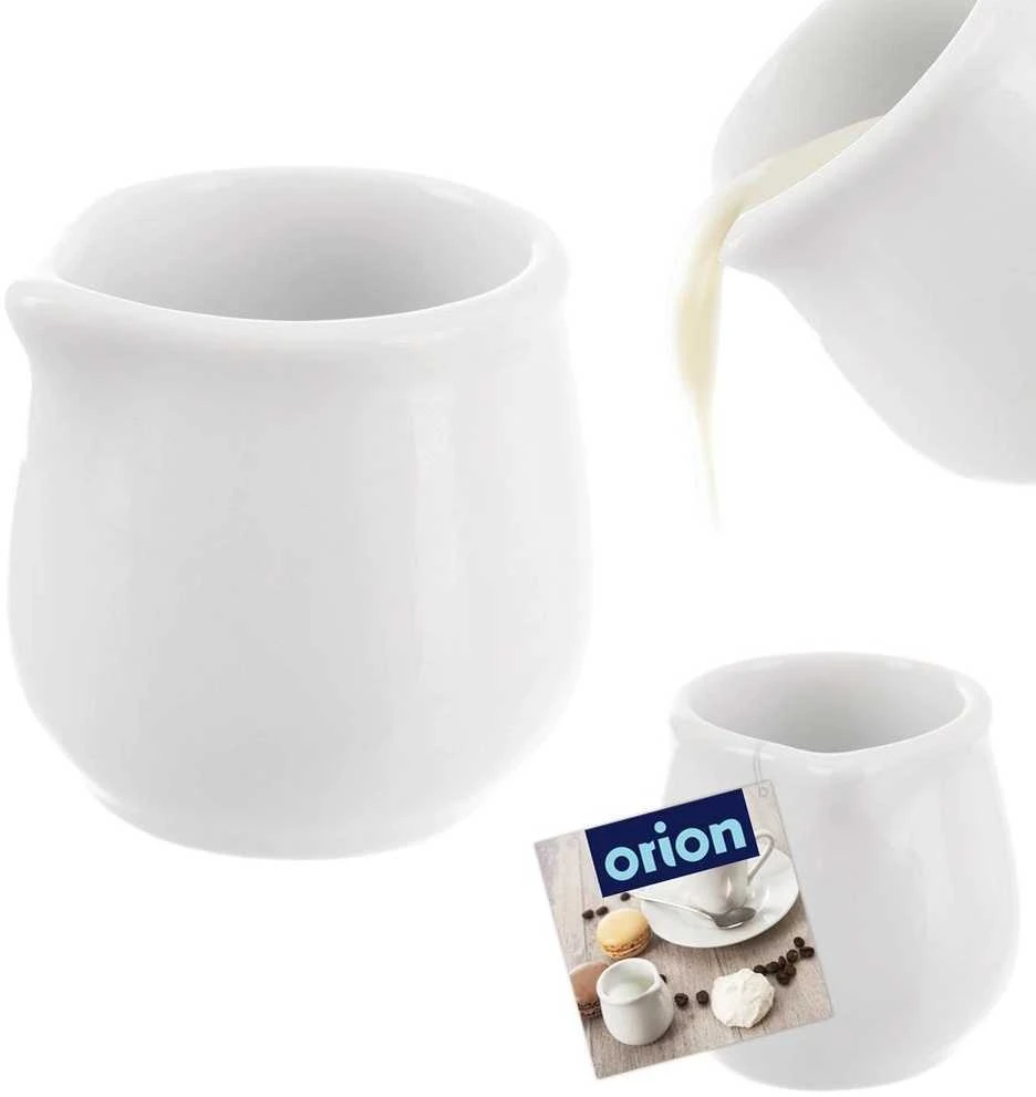Orion Pieno ąsotis porcelianas MONA 20 ml baltas