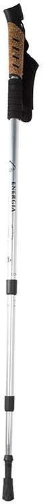 Teleskopinė nordic walking lazda su kamštine rankena, 65-135 cm