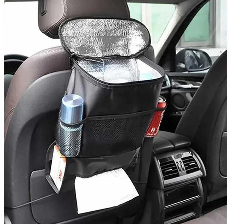 Automobilio sėdynės organizatorius su termo krepšiu