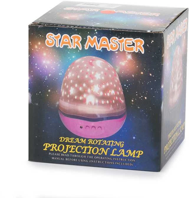 Naktinė lemputė projektorius Star Master su USB
