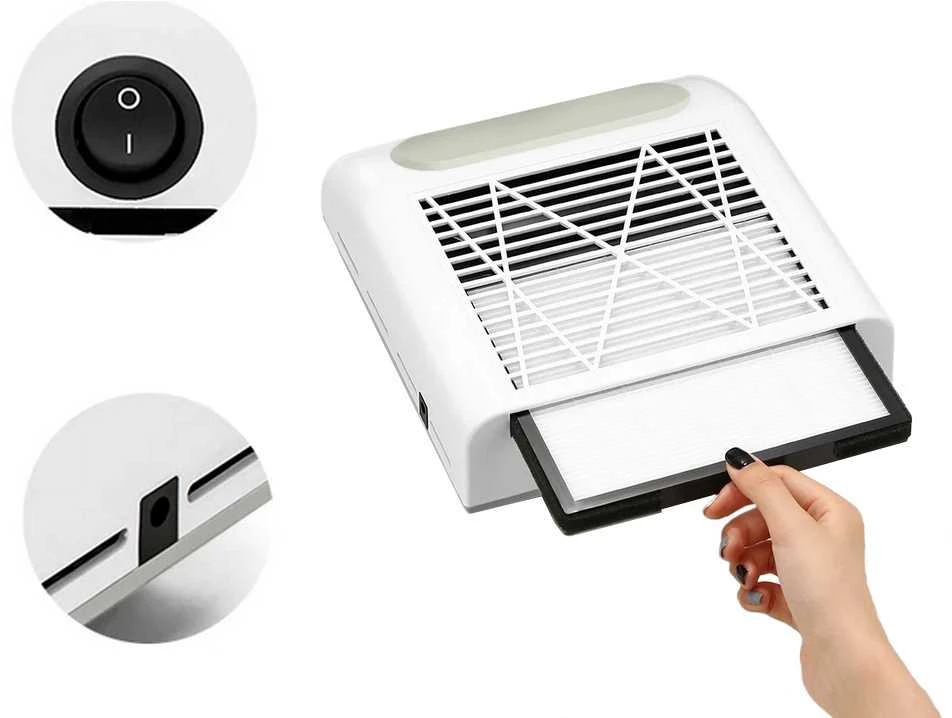 Nagų dulkių ištraukėjas BQ-858-8 su filtru 80W