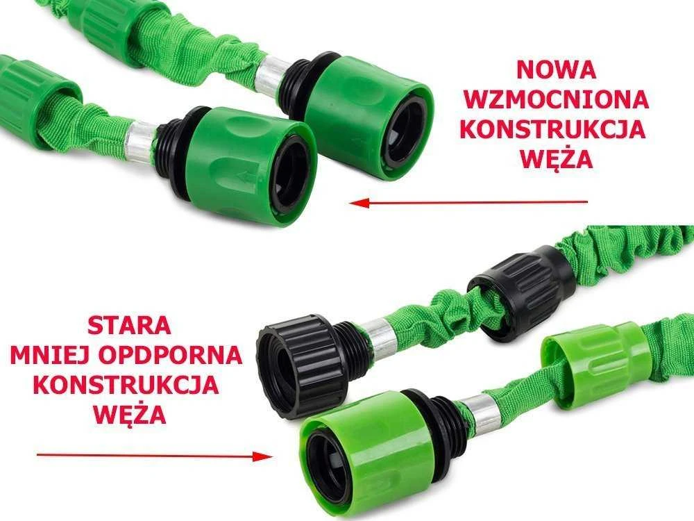 Išsitempianti laistymo žarna, 60 m Žalia