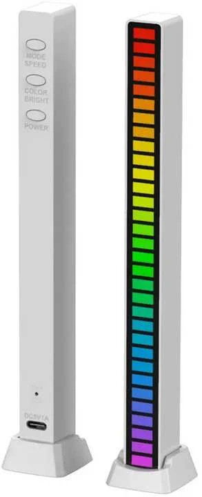 Pakabinamas šviestuvas RGB LED garsų reaguojanti neoninė juosta su baterija