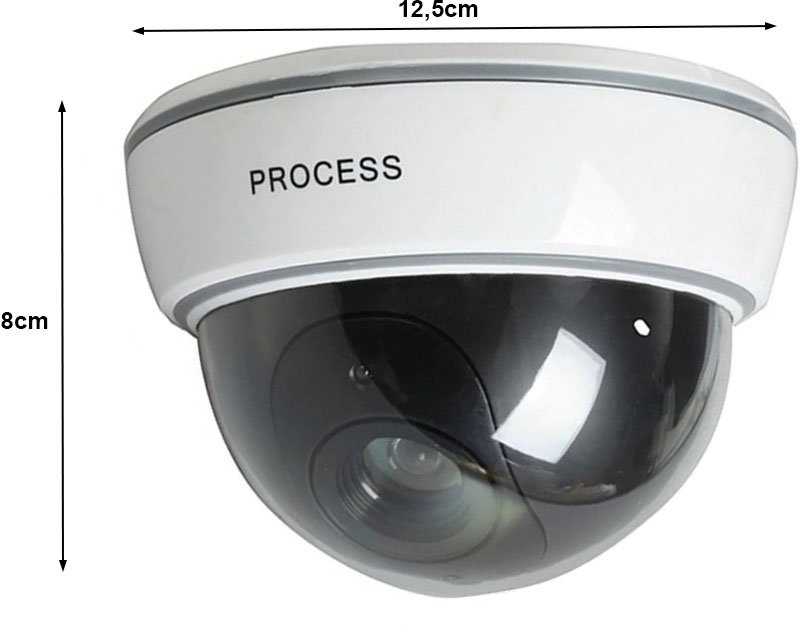 Pramoninės kameros imitacija su LED lempute 12,5x12,5x8 cm