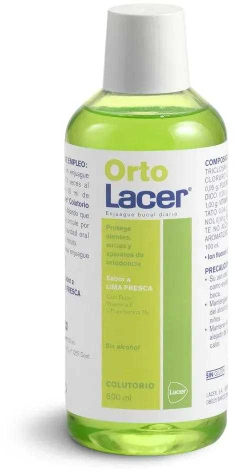 Ortholacer burnos skalavimo skystis liepų skonio 500ml