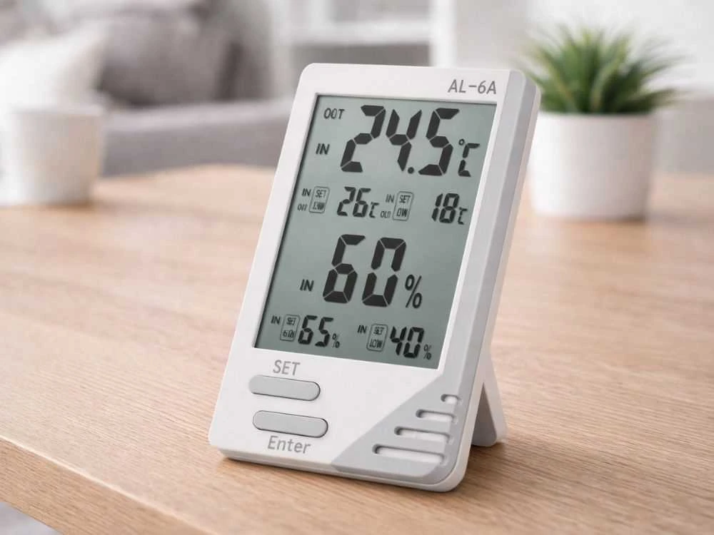 Orų stotelė lcd termometras higrometras kambario termometras