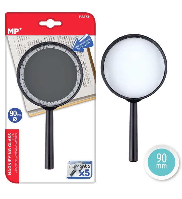 MP Padidintuvas, 3x padidėjimo stiklas - 90 mm skersmuo