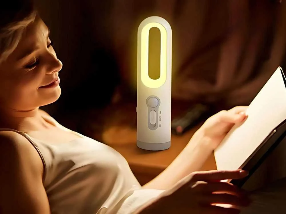 Pakabinamas šviestuvas LED Naktinė Šviesa su Judesio Jutikliu ir Flashlight Funkcija, Belaidė, USB Maitinimo