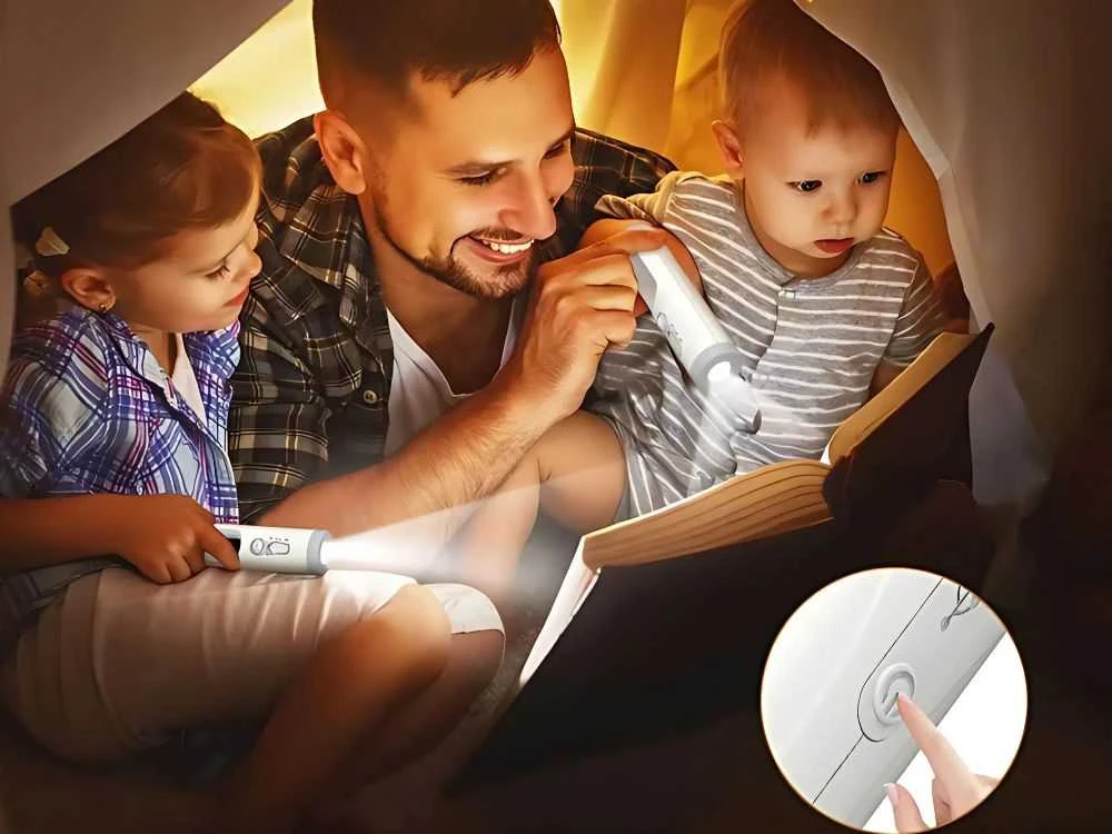 Pakabinamas šviestuvas LED Naktinė Šviesa su Judesio Jutikliu ir Flashlight Funkcija, Belaidė, USB Maitinimo