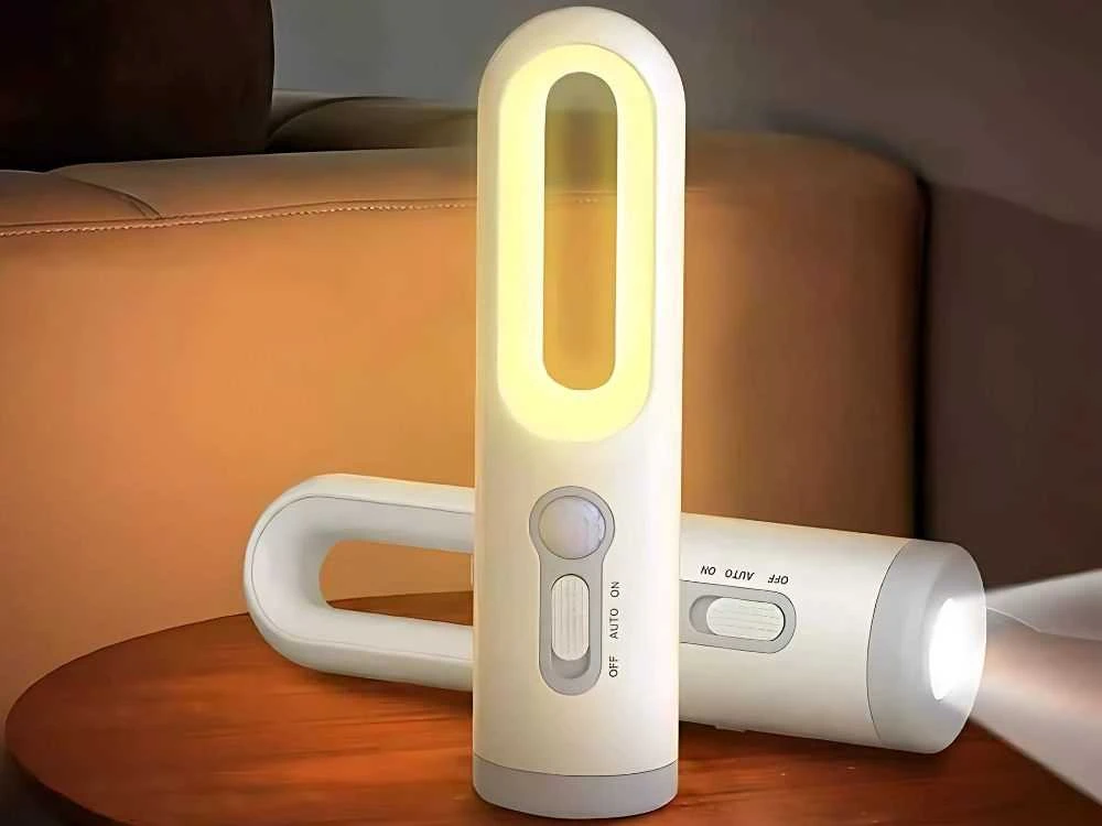 Pakabinamas šviestuvas LED Naktinė Šviesa su Judesio Jutikliu ir Flashlight Funkcija, Belaidė, USB Maitinimo