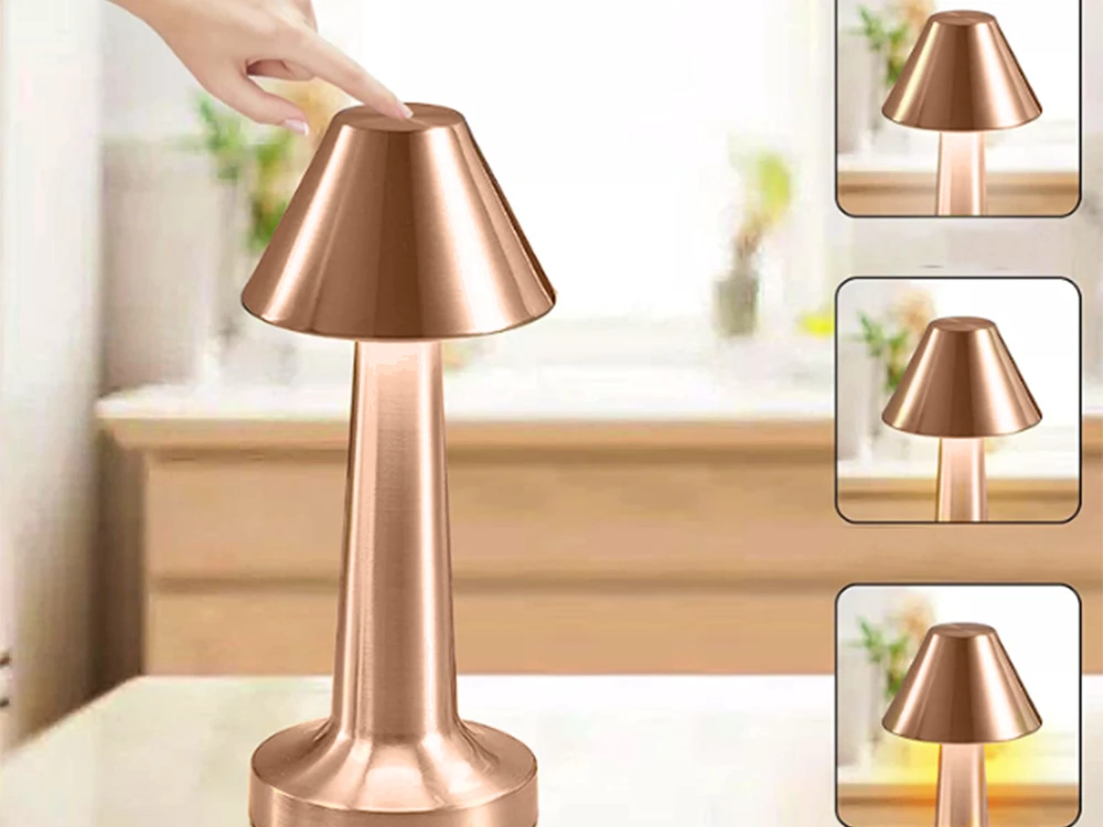Pakabinamas šviestuvas Naktinis šviestuvas su 3 lygių apšvietimu, 23,5 cm, varinis