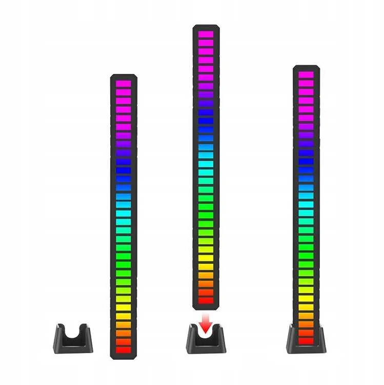 Pakabinamas šviestuvas RGB LED Juostos su Garsiniu Atsaku - 18 Modo Multicolor