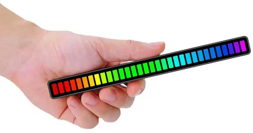 Pakabinamas šviestuvas RGB LED Juostos su Garsiniu Atsaku - 18 Modo Multicolor