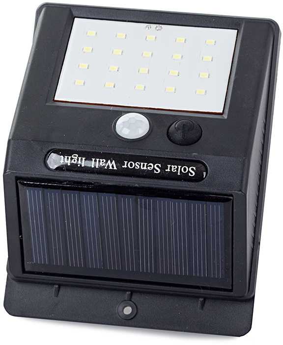 Saulės šviestuvas su judesio ir prieblandos jutikliu, 20 LED