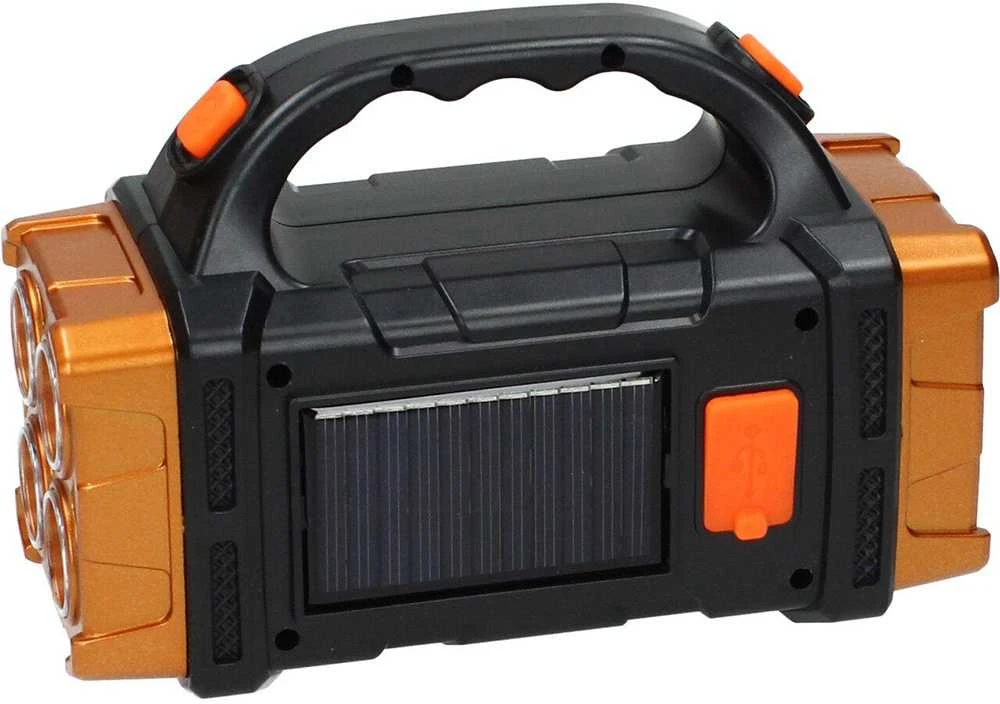 Nešiojama saulės lempa su LED ir powerbank funkcija HB-2678
