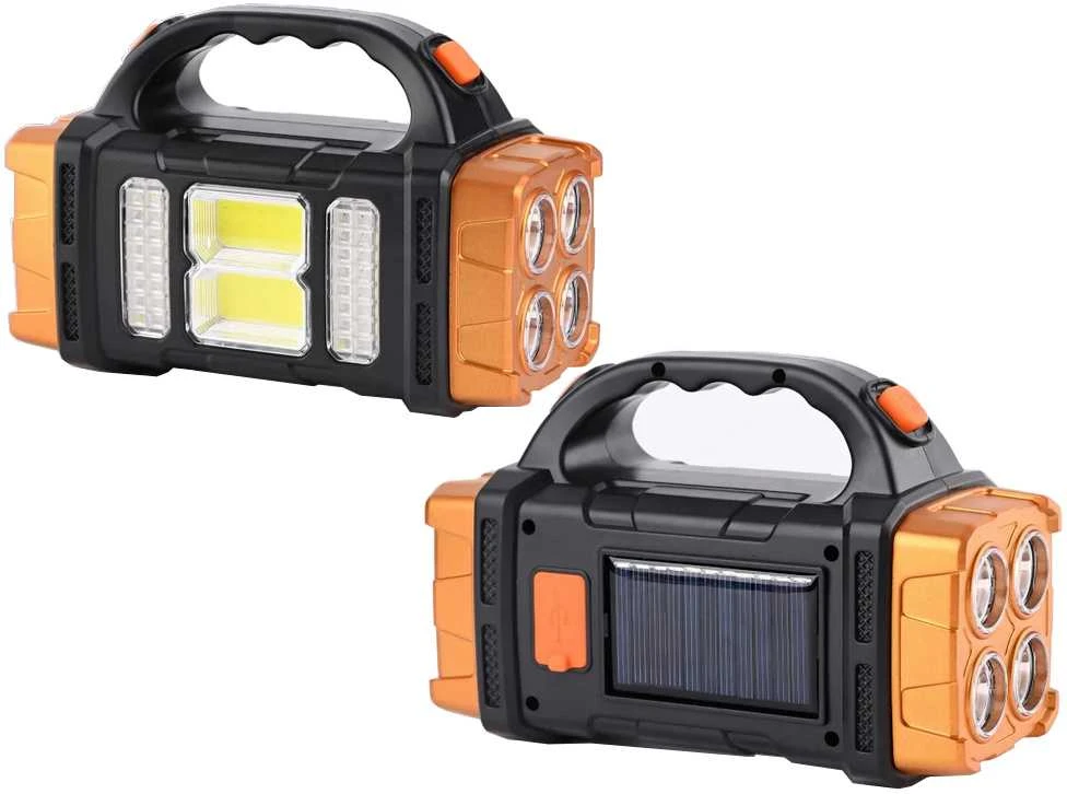 Nešiojama saulės lempa su LED ir powerbank funkcija HB-2678