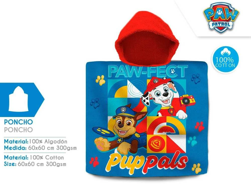 Rankšluostis Paw Patrol pončas