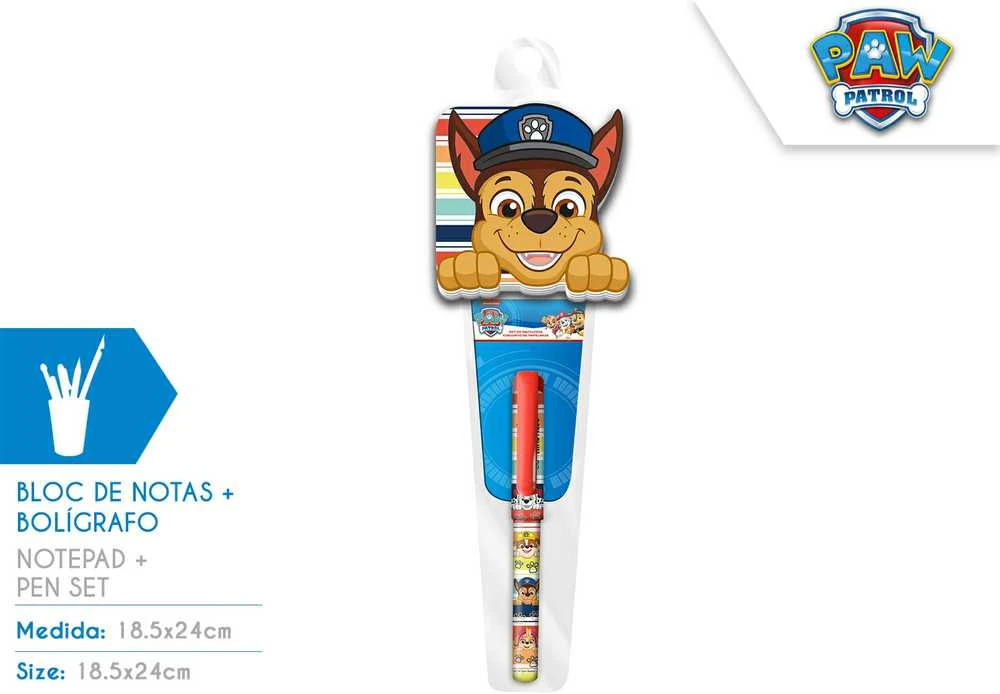 Paw Patrol Set: Notepad + Pen