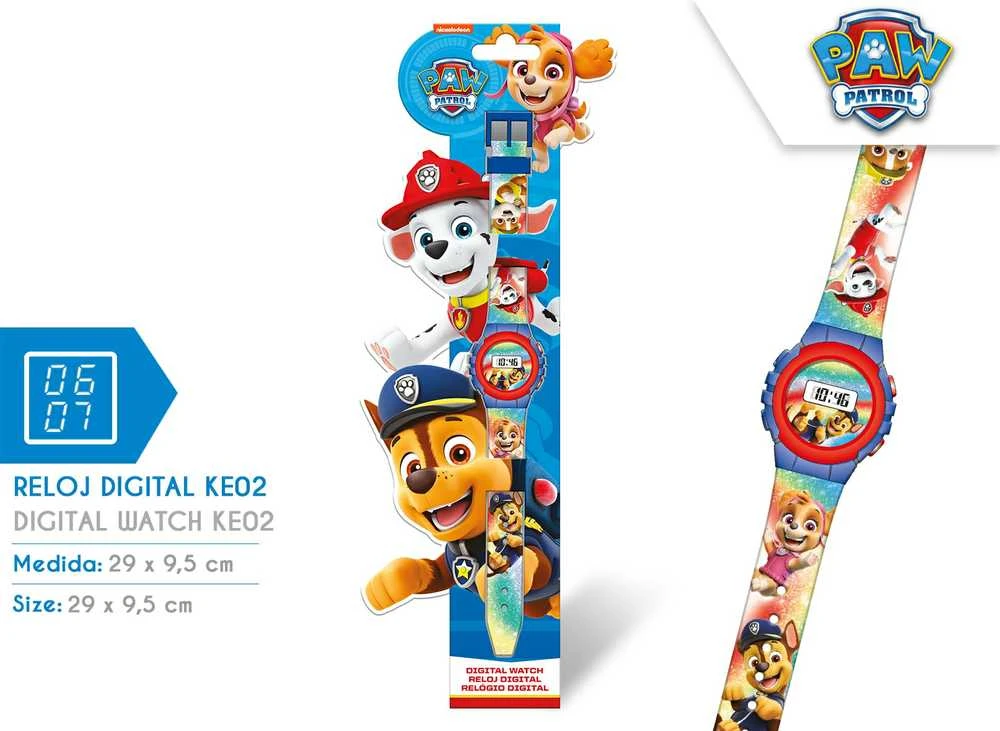 Paw Patrolkids Licensing Paw Patrol skaitmeninis laikrodis