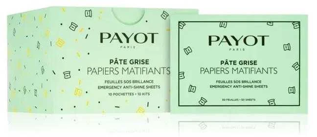 Payot Pâte Grise SOS Matifying Papers Gloss servetėlės sugeriančios riebalų perteklių ir akimirksniu matinanti odą 10x50 vnt