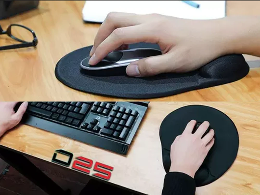Fusion Accessories Ergonomiška gelinė pelės kilimėlis su riešo atrama