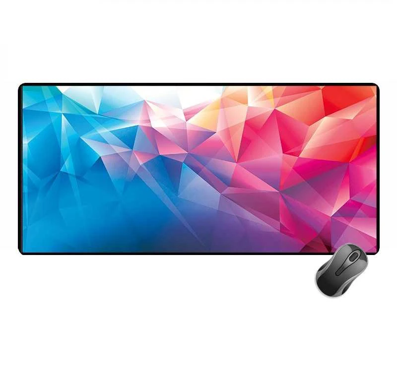 Pelės kilimėlis žaidimams ir klaviatūra žaidėjams 30x80 cm - spalvingos formos