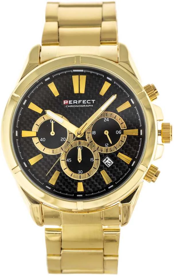 Perfect TOBULAS VYRIŠKAS LAIKRODIS M501CH-06 - CHRONOGRAFAS (zp381b) + DĖŽUTĖ