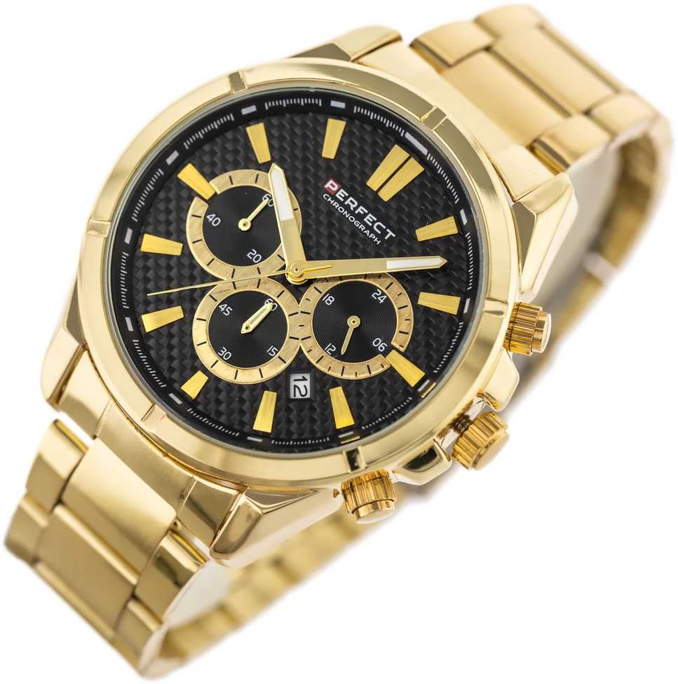 Perfect TOBULAS VYRIŠKAS LAIKRODIS M501CH-06 - CHRONOGRAFAS (zp381b) + DĖŽUTĖ