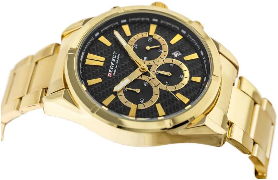 Perfect TOBULAS VYRIŠKAS LAIKRODIS M501CH-06 - CHRONOGRAFAS (zp381b) + DĖŽUTĖ