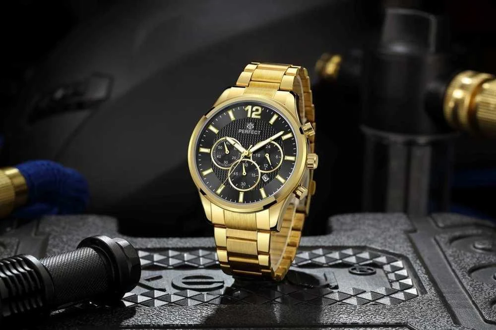 Laikrodis vyrams PERFECT CH01M - CHRONOGRAF (zp355g) + dėžutė