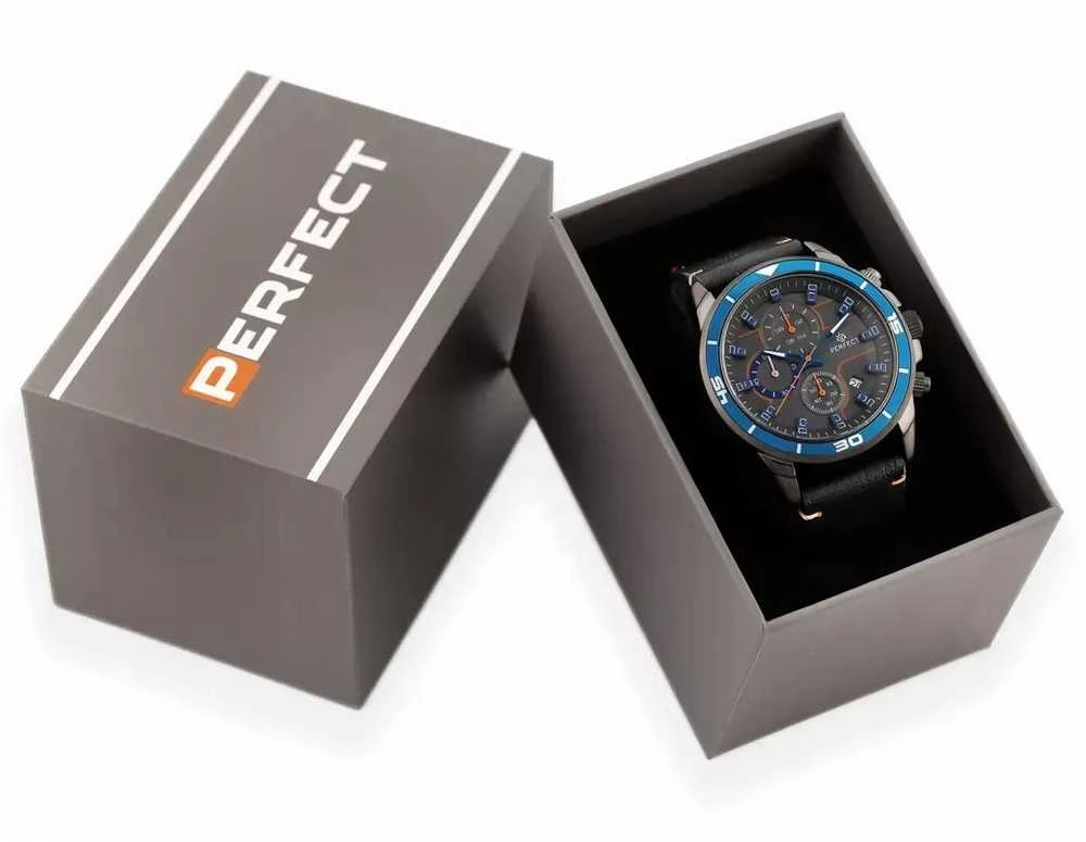 Laikrodis vyrams PERFECT CH02L - CHRONOGRAF (zp351j) + dėžutė