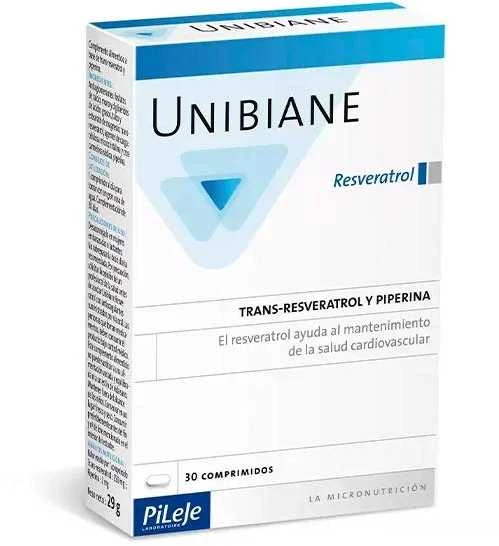 Pileje Unibiane Resveratrolis 30 kapsulių