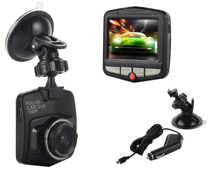 Automobilinė vaizdo kamera Full HD su LCD ekranu