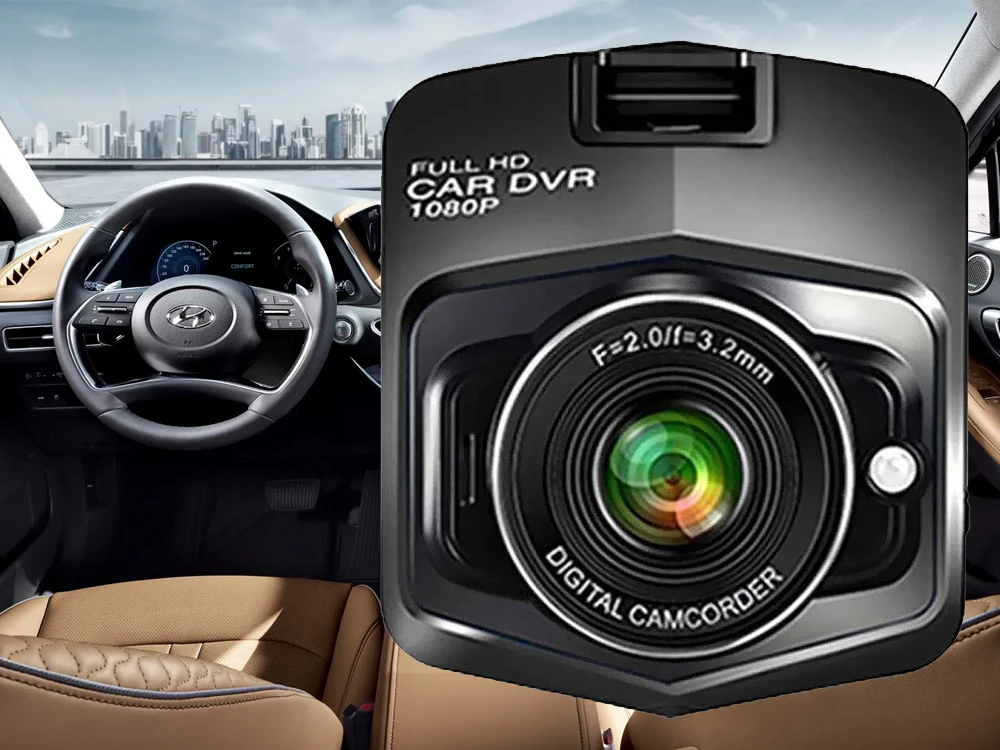 Automobilinė vaizdo kamera Full HD su LCD ekranu