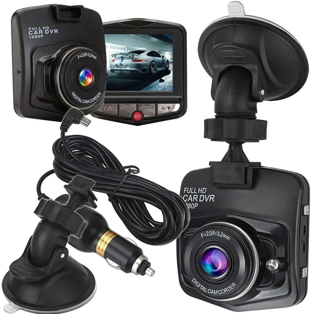 Automobilinė vaizdo kamera Full HD su LCD ekranu