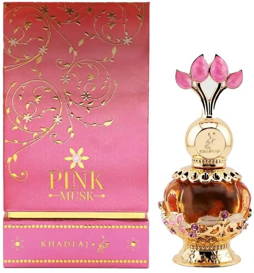 Khadlaj Rožinė Musk CPO aliejiniai kvepalai moterims, 20 ml