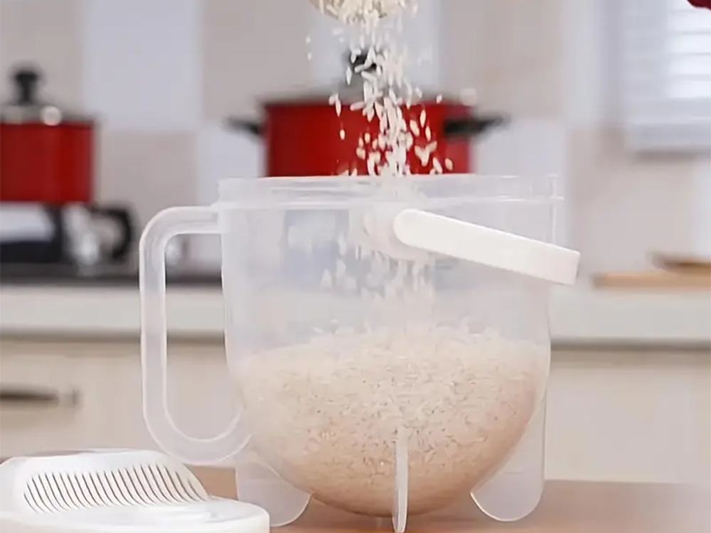 Ryžių plovimo indas su sieteliu, 1L