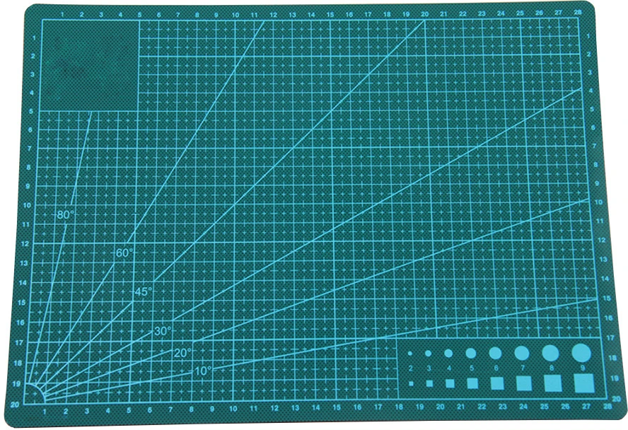 Pjovimo kilimėlis A4, 22x30 cm, žalias