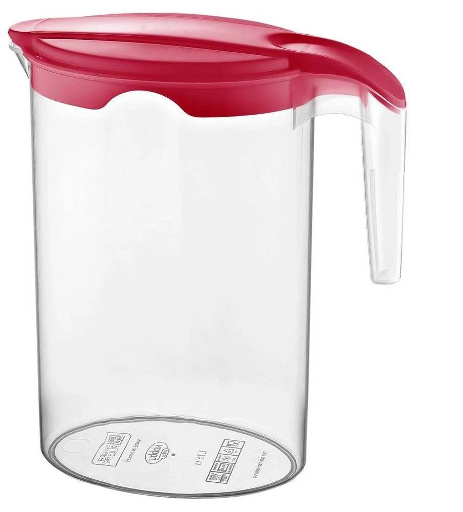 Plasticinis ąsotis su dangčiu 1,75 l - patogus ir saugus